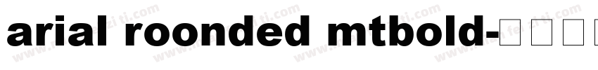 arial roonded mtbold字体转换